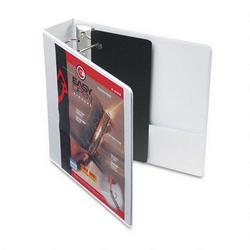 Cardinal Brands Inc. Recycled ClearVue™ EasyOpen® Vinyl D Ring Presentation Binder, 2 Cap., White