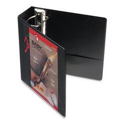 Cardinal Brands Inc. Recycled ClearVue™ EasyOpen® Vinyl D Ring Presentation Binder, 4 Cap., Black