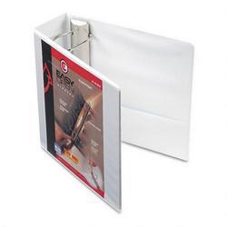 Cardinal Brands Inc. Recycled ClearVue™ EasyOpen® Vinyl D Ring Presentation Binder, 4 Cap., White