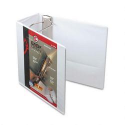 Cardinal Brands Inc. Recycled ClearVue™ EasyOpen® Vinyl D Ring Presentation Binder, 5 Cap., White