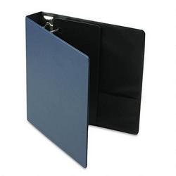 Cardinal Brands Inc. Recycled Easy Open® D Ring Binder, Leather Grain Vinyl, 1 1/2 Capacity, Navy