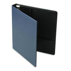 Cardinal Brands Inc. Recycled Easy Open® D Ring Binder, Leather Grain Vinyl, 1 Capacity, Navy