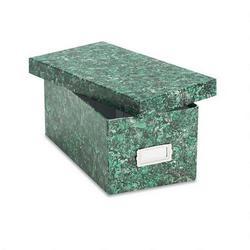 Esselte Pendaflex Corp. Reinforced Board 4 x 6 Card File with Lift Off Cover, Green Marble
