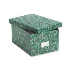 Esselte Pendaflex Corp. Reinforced Board 5 x 8 Card File with Lift Off Cover, Green Marble
