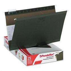 Esselte Pendaflex Corp. Reinforced Hanging File Folders, 1/5 Tab, Legal, Standard Green, 25/Box
