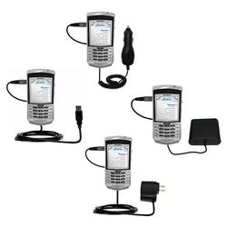 Gomadic Road Warrior Kit for the Cingular Blackberry 7100g includes a Car & Wall Charger AND USB cable AND B