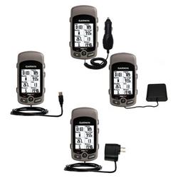 Gomadic Road Warrior Kit for the Garmin Edge 605 includes a Car & Wall Charger AND USB cable AND Battery Ext