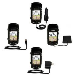 Gomadic Road Warrior Kit for the Garmin Edge 705 includes a Car & Wall Charger AND USB cable AND Battery Ext