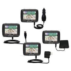 Gomadic Road Warrior Kit for the Navigon 2120 includes a Car & Wall Charger AND USB cable AND Battery Extend