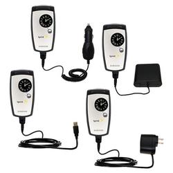 Gomadic Road Warrior Kit for the Samsung MM-A960 / SPH-A960 includes a Car & Wall Charger AND USB cable AND