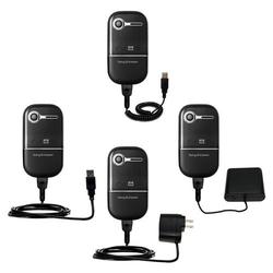Gomadic Road Warrior Kit for the Sony Ericsson z258c includes a Car & Wall Charger AND USB cable AND Battery