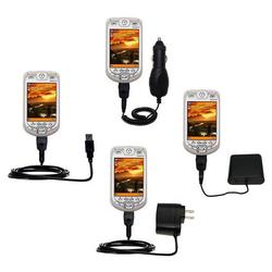 Gomadic Road Warrior Kit for the i-Mate PDA2k includes a Car & Wall Charger AND USB cable AND Battery Extend