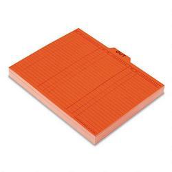 Esselte Pendaflex Corp. Salmon Colored Charge Out Guides, Top OUT Tab, Letter Size, 100/Box