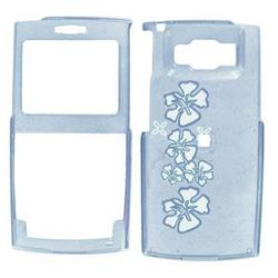 Wireless Emporium, Inc. Samsung Ace SPH-I325 Trans. Blue Hawaii Snap-On Protector Case Faceplate