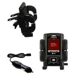 Gomadic Samsung Nimbus U420 Auto Vent Holder with Car Charger - Uses TipExchange