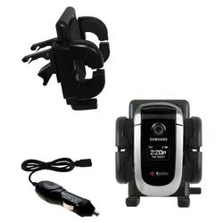 Gomadic Samsung PM-A840 Auto Vent Holder with Car Charger - Uses TipExchange