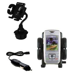 Gomadic Samsung SCH-R400 Auto Cup Holder with Car Charger - Uses TipExchange