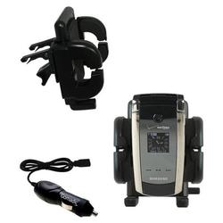Gomadic Samsung SCH-U700 Auto Vent Holder with Car Charger - Uses TipExchange