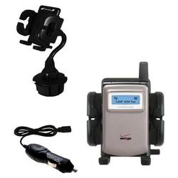Gomadic Samsung SCH-i600 Auto Cup Holder with Car Charger - Uses TipExchange