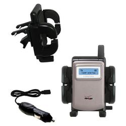 Gomadic Samsung SCH-i600 Auto Vent Holder with Car Charger - Uses TipExchange