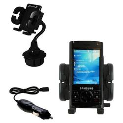 Gomadic Samsung SCH-i760 Auto Cup Holder with Car Charger - Uses TipExchange