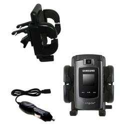 Gomadic Samsung SGH-A707 Auto Vent Holder with Car Charger - Uses TipExchange