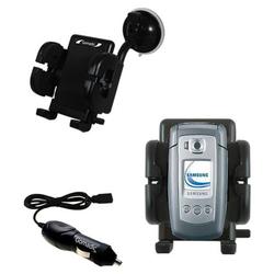 Gomadic Samsung SGH-E770 Auto Windshield Holder with Car Charger - Uses TipExchange