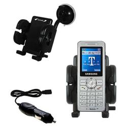 Gomadic Samsung SGH-T509 Auto Windshield Holder with Car Charger - Uses TipExchange