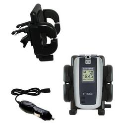 Gomadic Samsung SGH-T719 Auto Vent Holder with Car Charger - Uses TipExchange