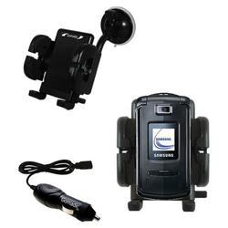 Gomadic Samsung SGH-Z540 Auto Windshield Holder with Car Charger - Uses TipExchange