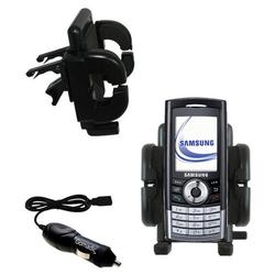 Gomadic Samsung SGH-i310 Auto Vent Holder with Car Charger - Uses TipExchange