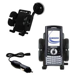 Gomadic Samsung SGH-i310 Auto Windshield Holder with Car Charger - Uses TipExchange