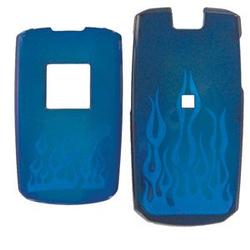 Wireless Emporium, Inc. Samsung SLM SGH-A747 Trans. Blue Flame Snap-On Protector Case Faceplate