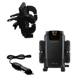 Gomadic Samsung SPH-A513 Auto Vent Holder with Car Charger - Uses TipExchange