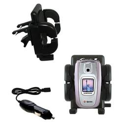 Gomadic Samsung SPH-A880 Auto Vent Holder with Car Charger - Uses TipExchange
