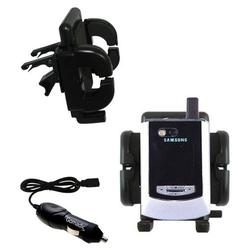 Gomadic Samsung SPH-i550 Auto Vent Holder with Car Charger - Uses TipExchange