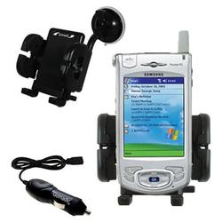 Gomadic Samsung SPH-i700 Auto Windshield Holder with Car Charger - Uses TipExchange