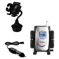 Gomadic Samsung VGA1000 Auto Cup Holder with Car Charger - Uses TipExchange