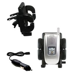 Gomadic Sanyo RL-2500 Auto Vent Holder with Car Charger - Uses TipExchange