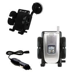 Gomadic Sanyo RL-2500 Auto Windshield Holder with Car Charger - Uses TipExchange