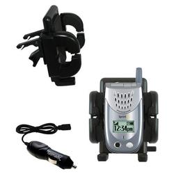 Gomadic Sanyo SCP-3100 Auto Vent Holder with Car Charger - Uses TipExchange