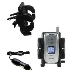 Gomadic Sanyo SCP-5400 Auto Vent Holder with Car Charger - Uses TipExchange