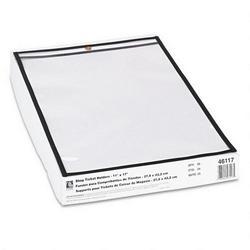 C-Line Products, Inc. Shop Ticket Holder for 11 x 17 Insert, Taped & Black Stitched Edges, 25/Box