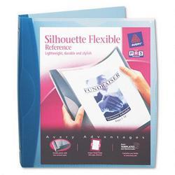 Avery-Dennison Silhouette Flexible Poly View Binder, 1 Capacity, Light Blue