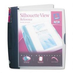 Avery-Dennison Silhouette View Round Ring Poly Reference Binder, 1 Capacity, Dark Blue