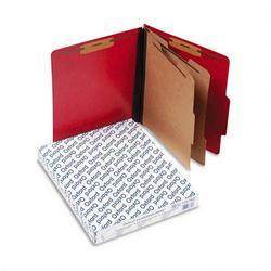 Esselte Pendaflex Corp. Six Section PressGuard® Classification Folders, Letter Size, Scarlet, 10/Box