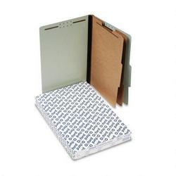 Esselte Pendaflex Corp. Six Section Pressboard Classification Folders, Legal Size, Green, 10/Box