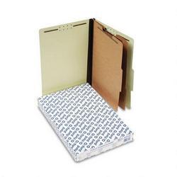 Esselte Pendaflex Corp. Six Section Pressboard Classification Folders Legal Size, Light Green, 10/Box