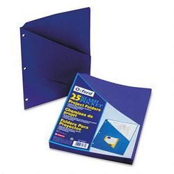 Esselte Pendaflex Corp. Slash Pocket Project Folders, Letter Size, 3 Hole Punched, Violet, 25/Pack