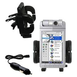 Gomadic Sony Clie NX73V Auto Vent Holder with Car Charger - Uses TipExchange